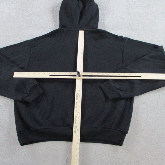 SKIMS Cotton Fleece Classic Pullover Hoodie Womens Large Onyx Black Relaxed NWT - Picture 4 of 9